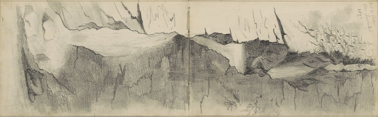Vízesés a Dala-völgyben Leukerbad közelében alkotó: Anna Catharina Maria van Eeghen (possibly)