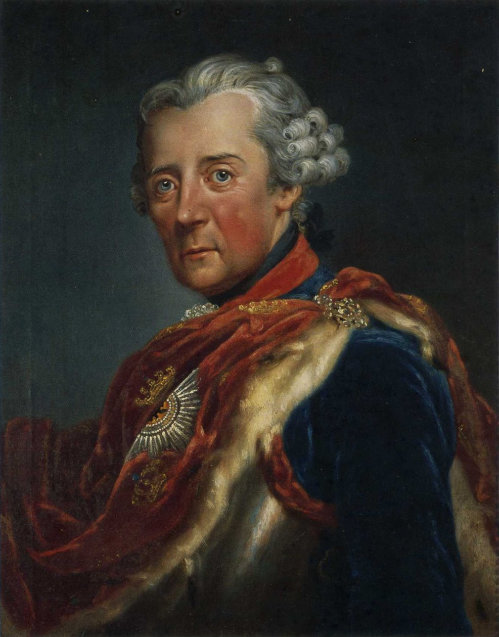 Francia: portrait de Frédéric II de Prusse alkotó: Anna Dorothea Therbusch