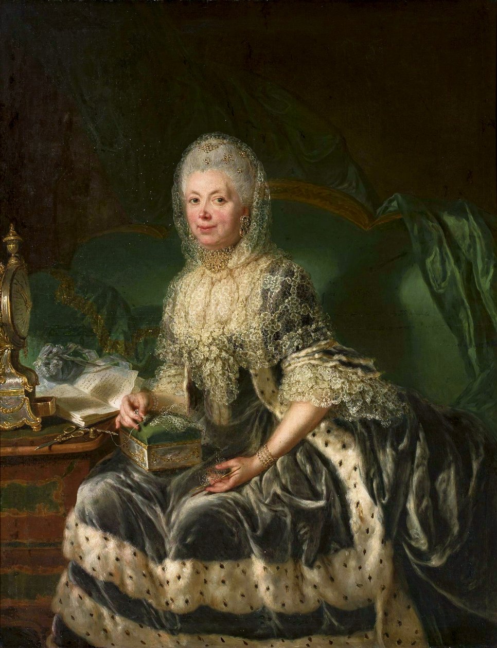 Anna von Wartensleben portréja alkotó: Anna Dorothea Therbusch