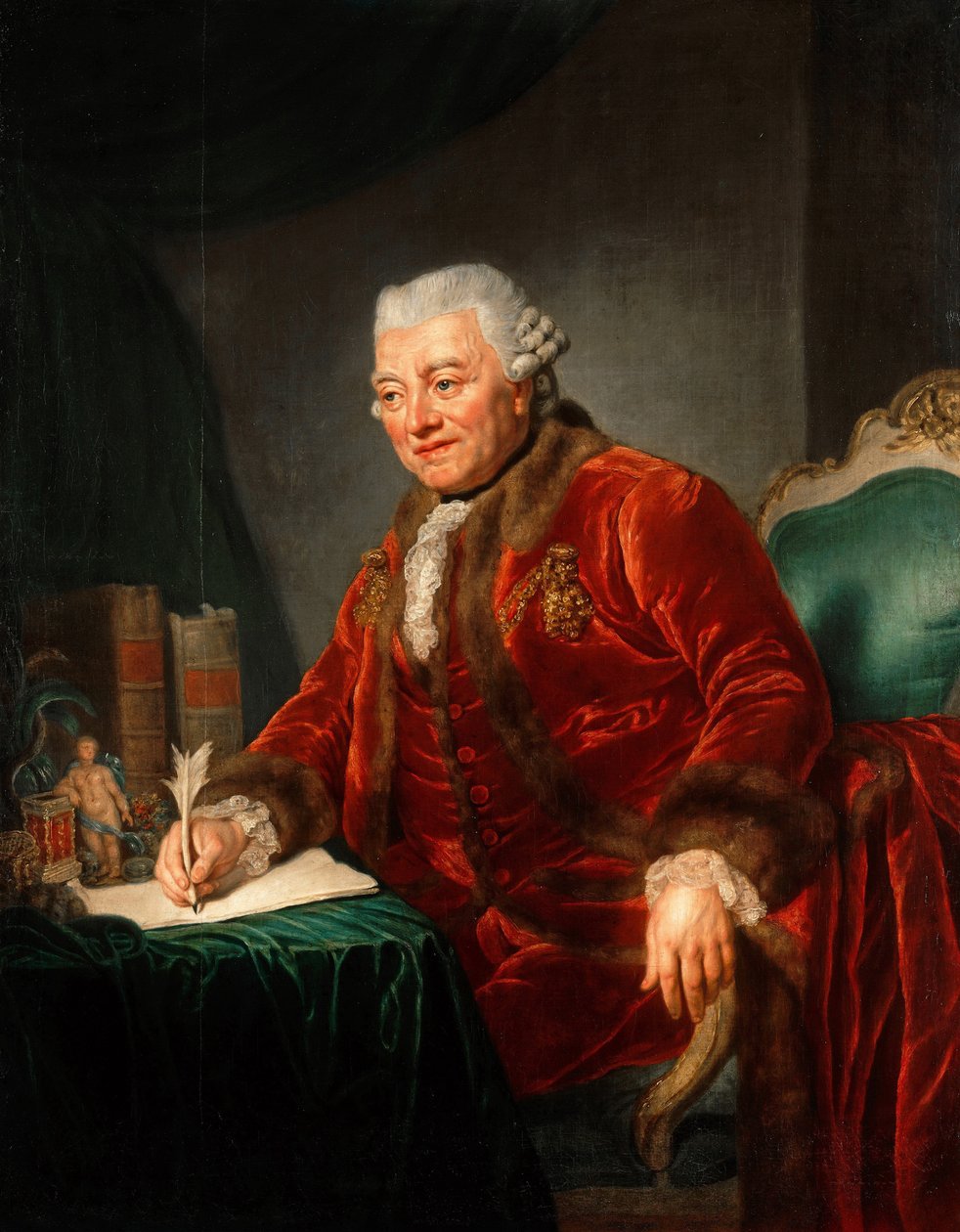Christian Andreas Cothenius portréja 1708-1789, 1777 alkotó: Anna Dorothea Therbusch