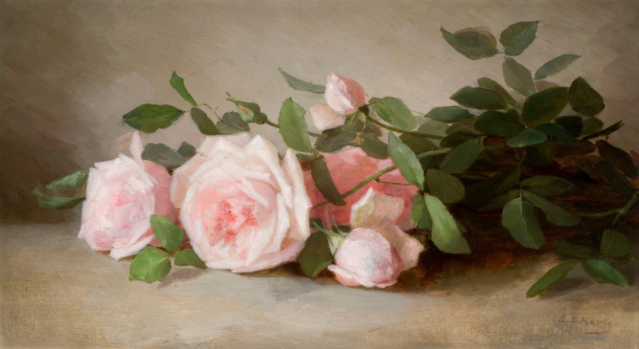 Rózsák csendélete 1880 (Olaj, vászon) alkotó: Anna Eliza Hardy