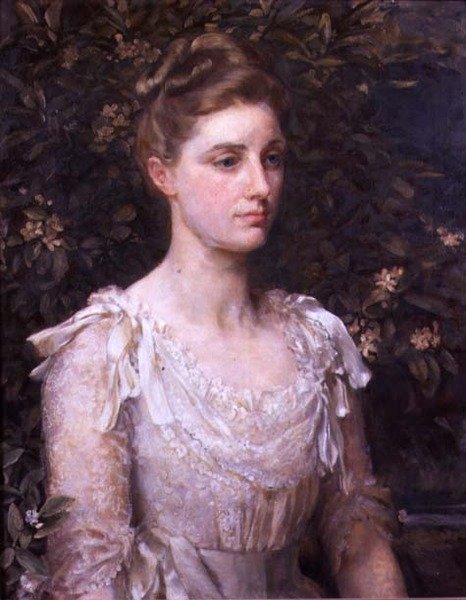 Cecilia Farrer portréja (olaj, vászon) alkotó: Anna Lea Merritt