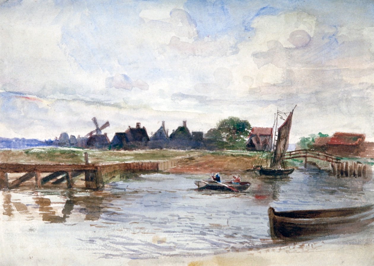 „River Scene”, 1864-1930. alkotó: Anna Lea Merritt