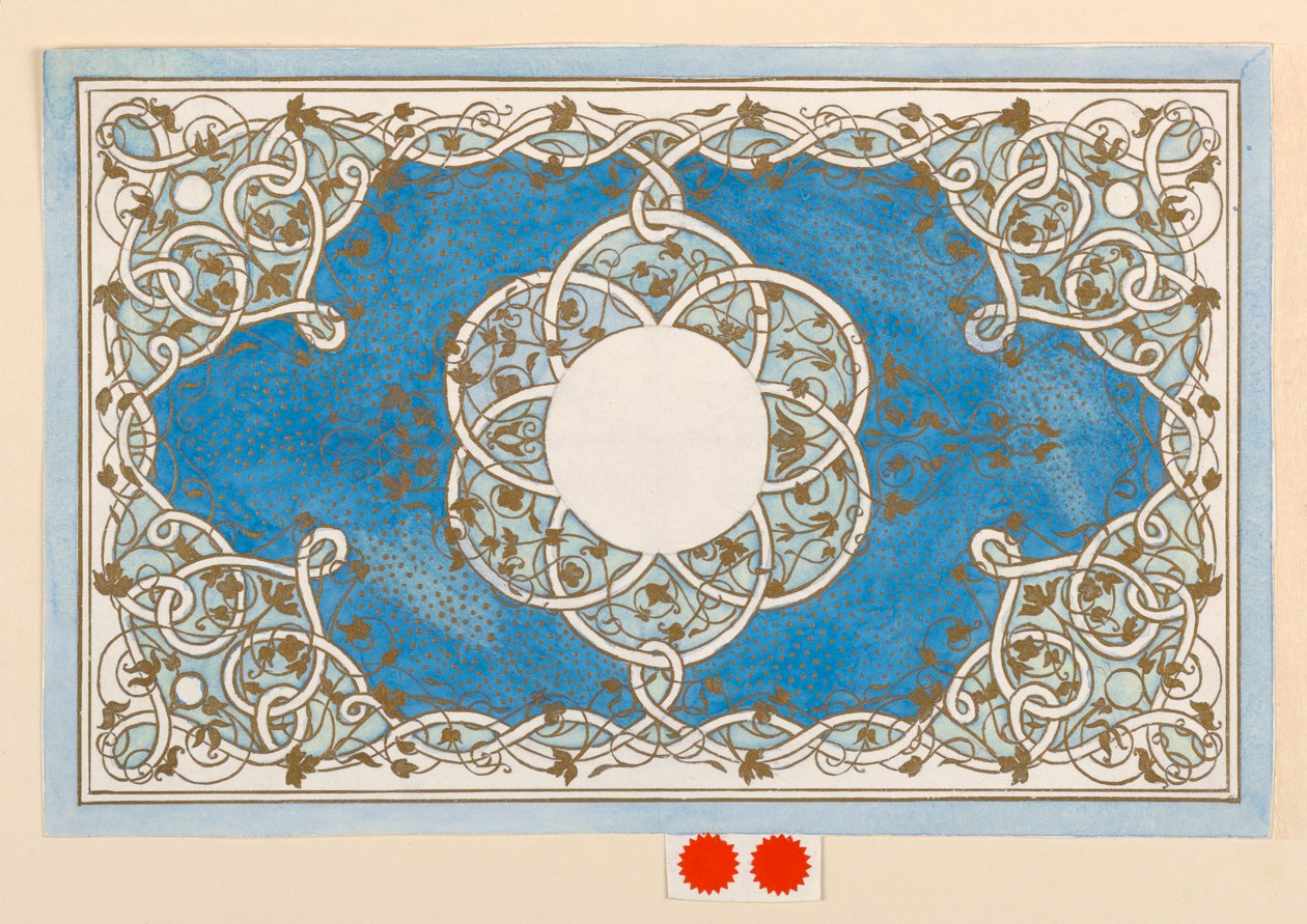 Rajz, dobozborító terv, 1894-ről alkotó: Anna M. de Pool