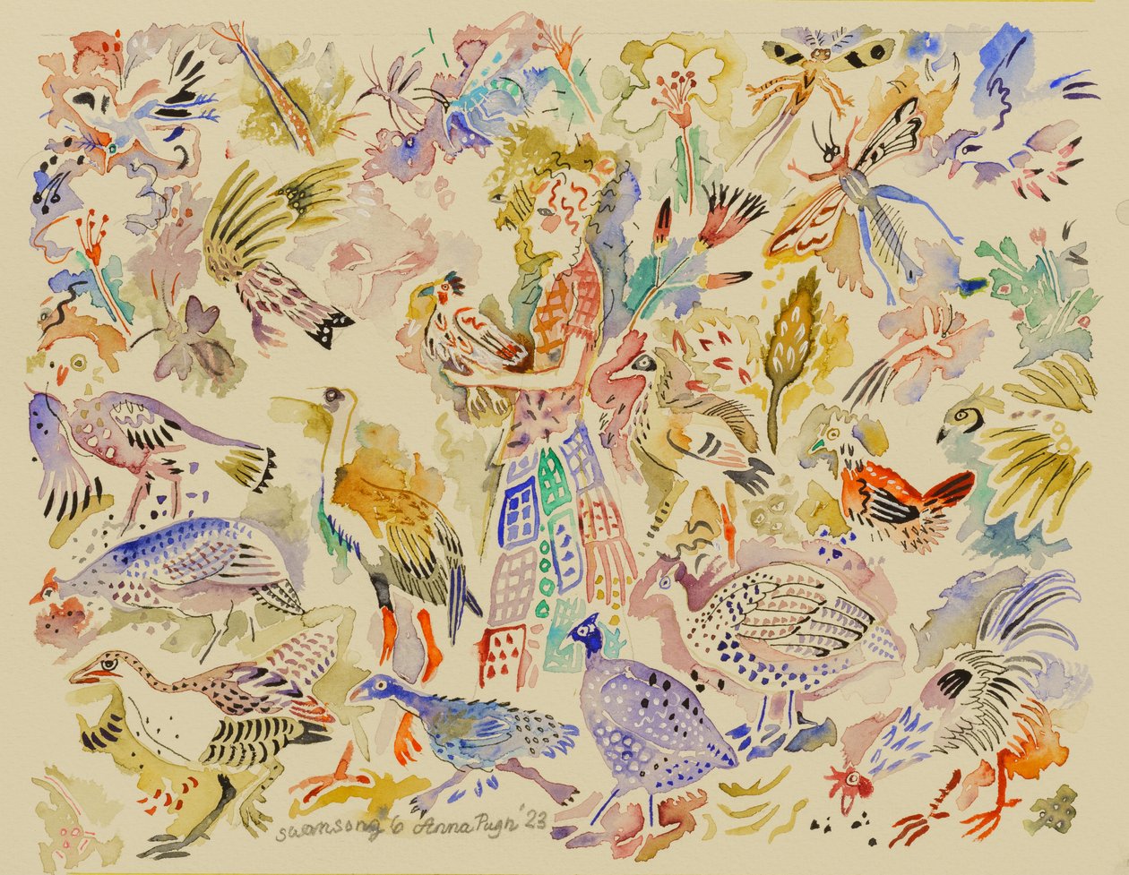 6 Hattyúdal, 2023 (akvarell) alkotó: Anna Pugh