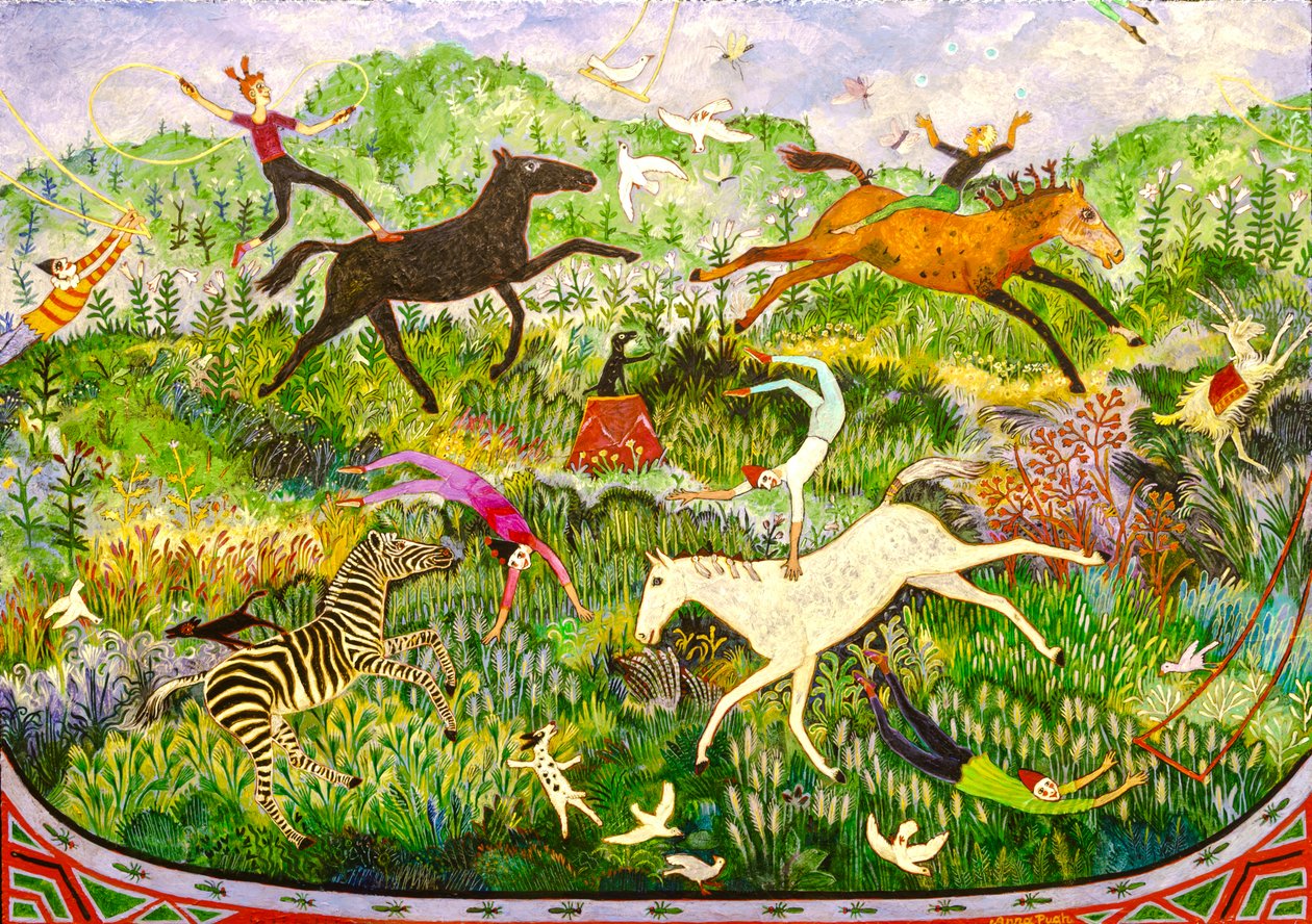 És a következő trükk, 2017 (akril) alkotó: Anna Pugh