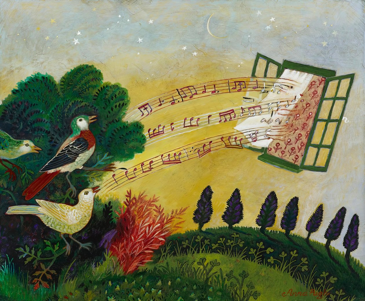 Early Call, 2012 (akril) alkotó: Anna Pugh