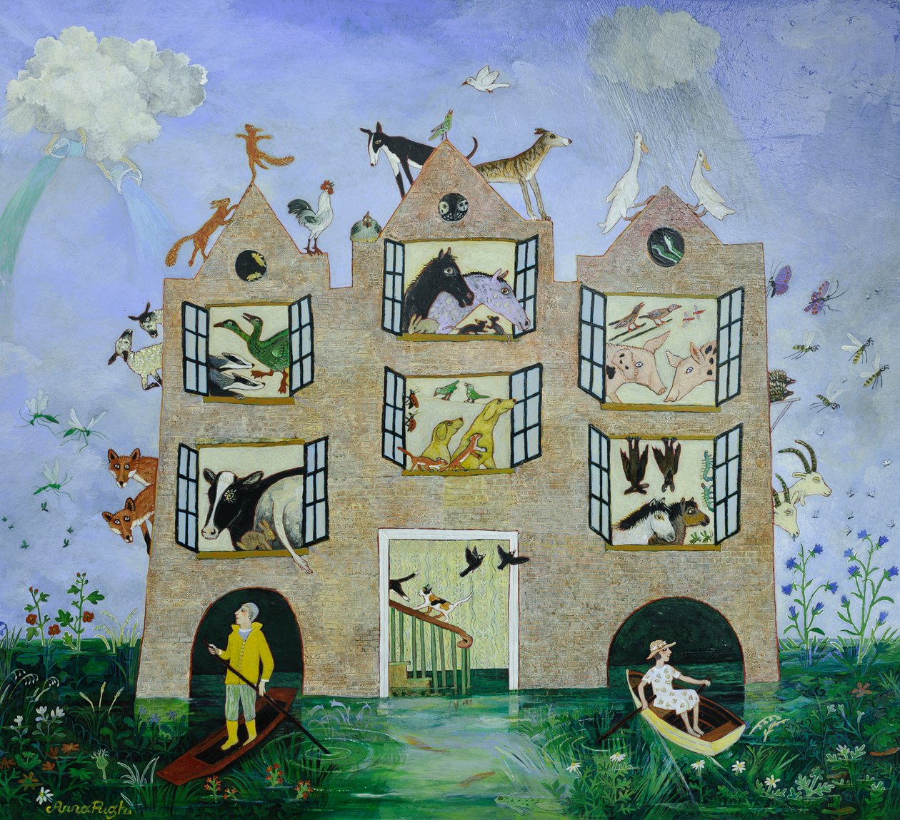Tömlővezeték-tilalom, 2013 (akril) alkotó: Anna Pugh