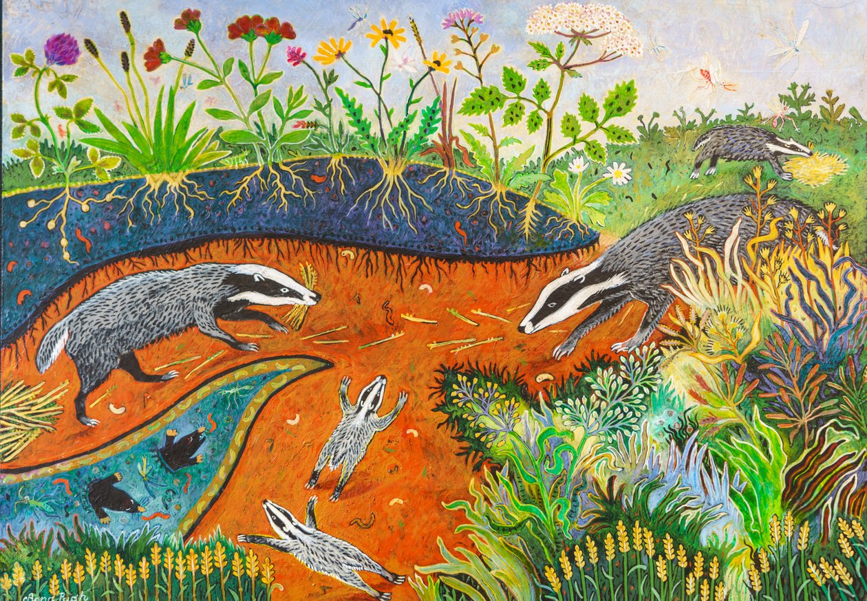 Housekeeping, 2019 (akril) alkotó: Anna Pugh