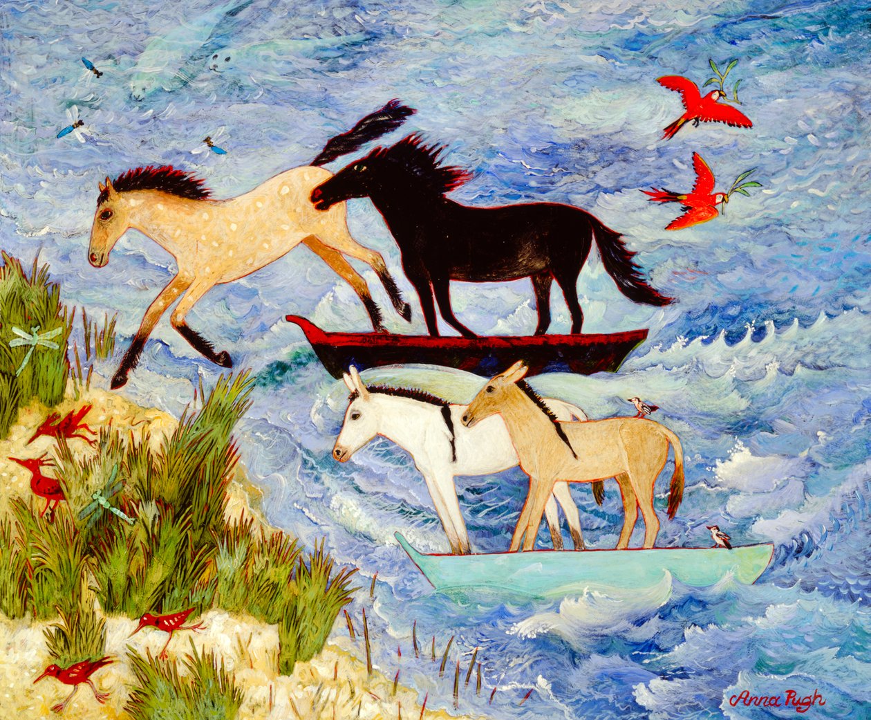 Landfall, 2008 (akril) alkotó: Anna Pugh