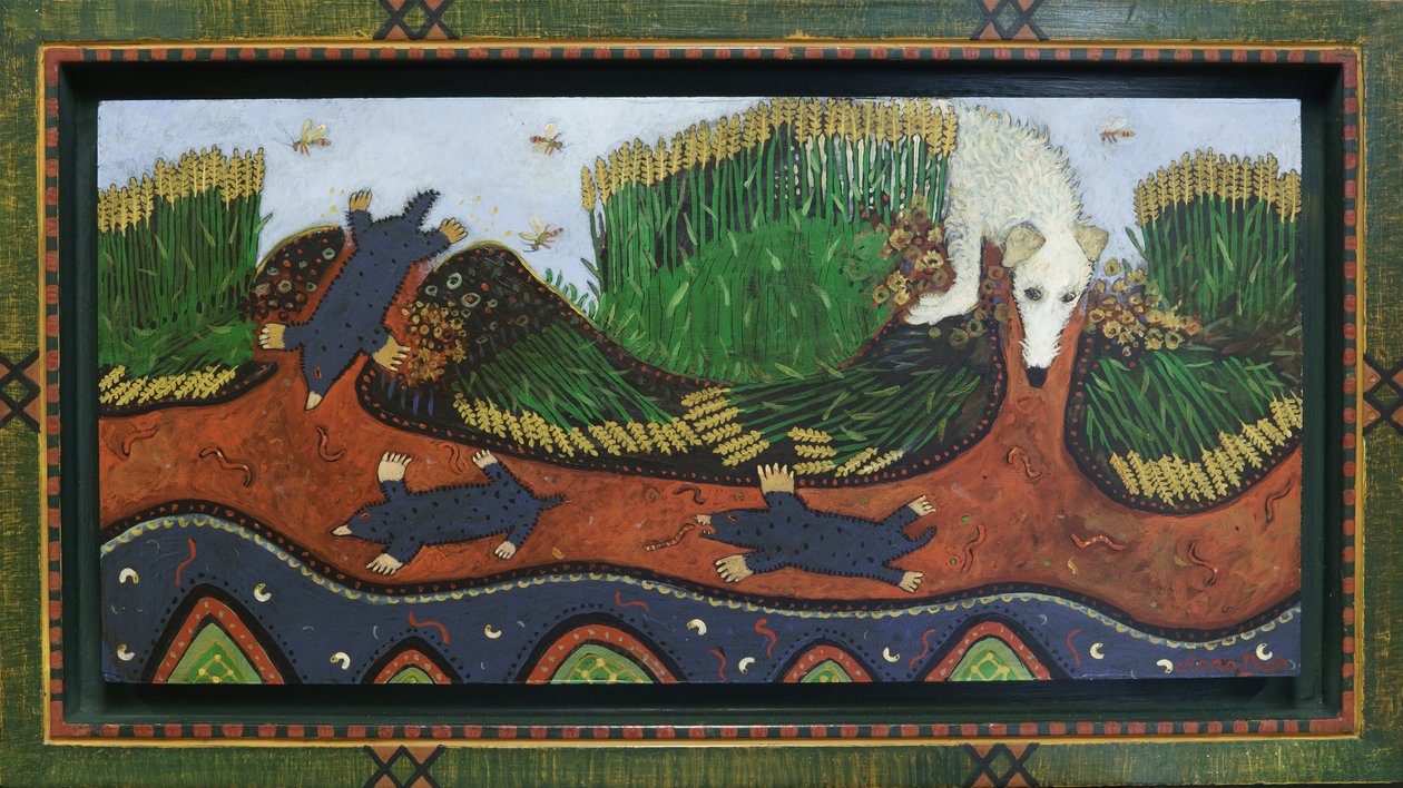 Vakond a dombon, 2016 (akril) alkotó: Anna Pugh