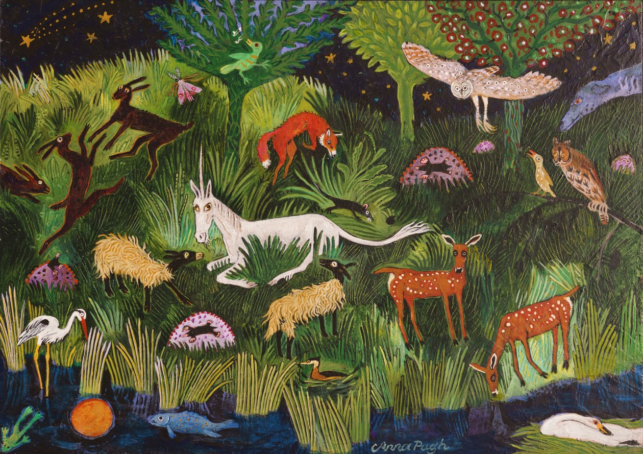 Éjszakai élet, 2018 (akril) alkotó: Anna Pugh