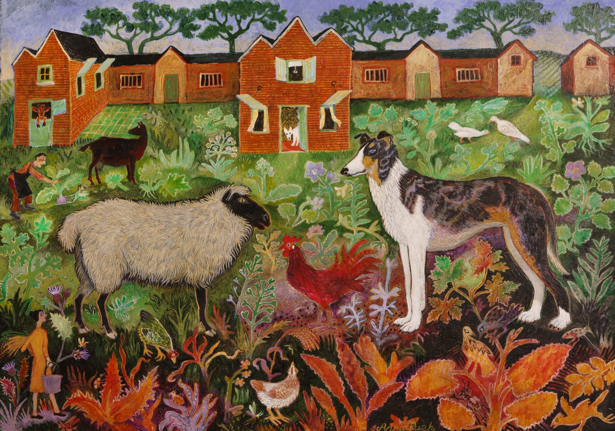 Vörös kakas, 2019 (akril) alkotó: Anna Pugh