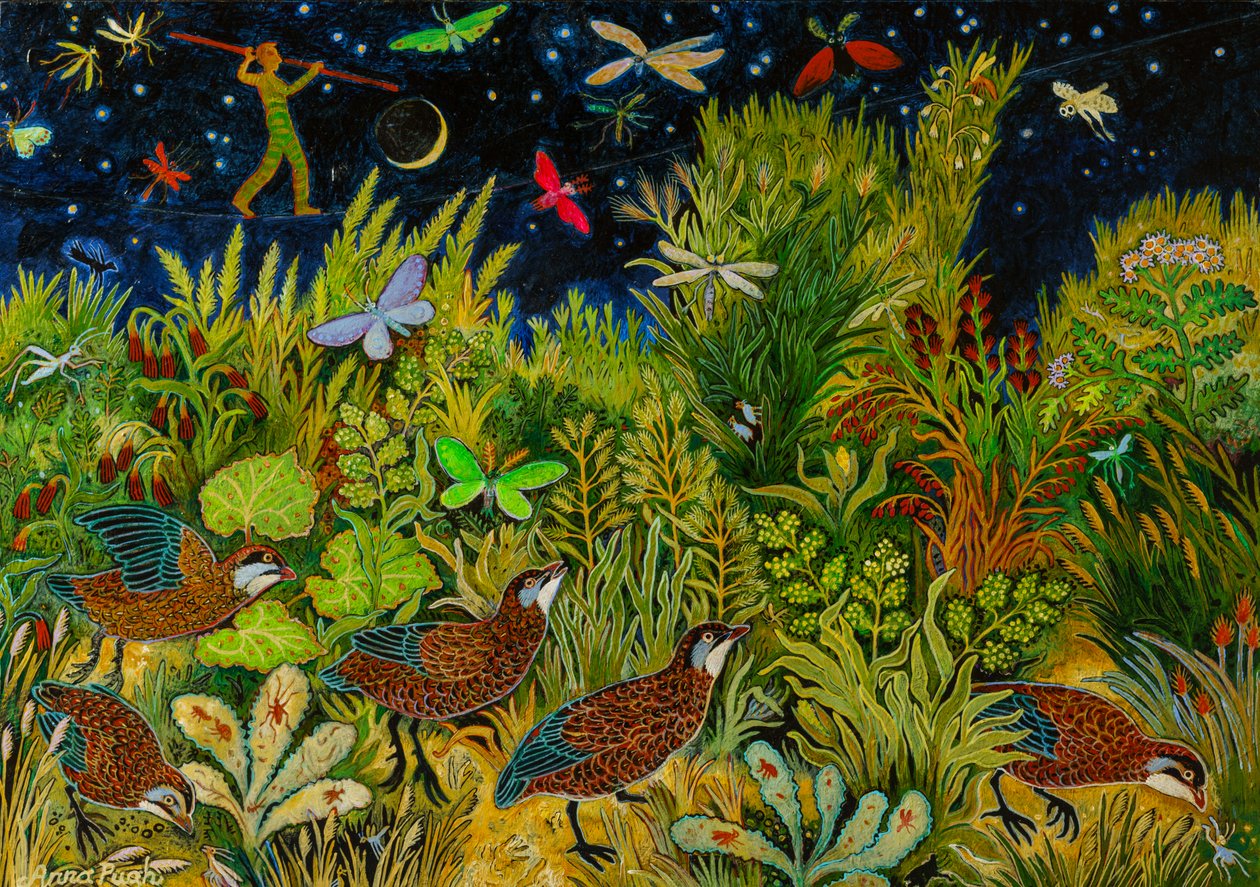 Skywire, 2020 (akril) alkotó: Anna Pugh