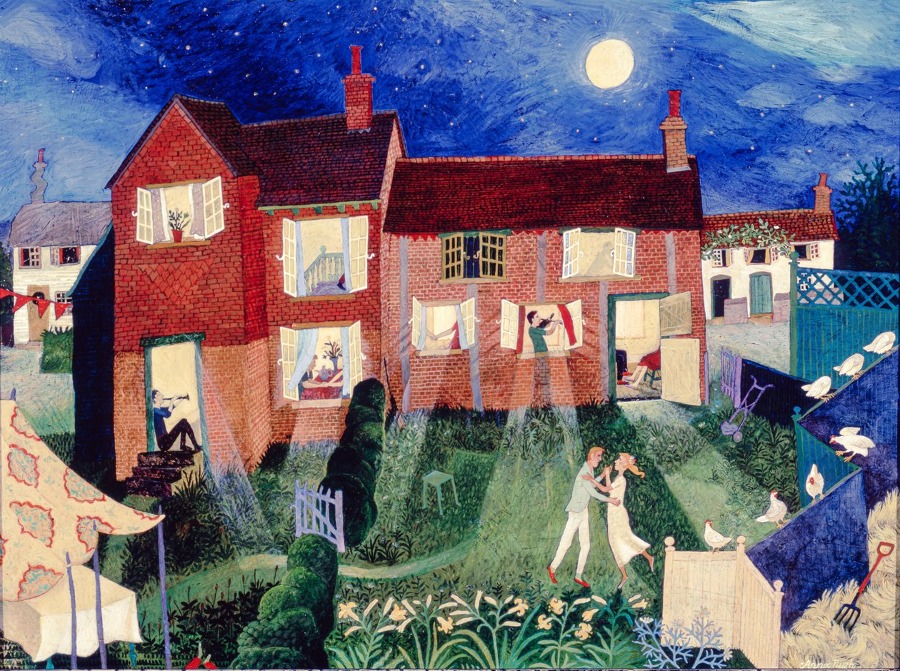 Nyári esküvő, 2000 (akril) alkotó: Anna Pugh