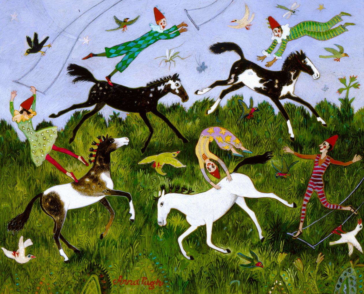 Swingalong, 2006 (akril) alkotó: Anna Pugh