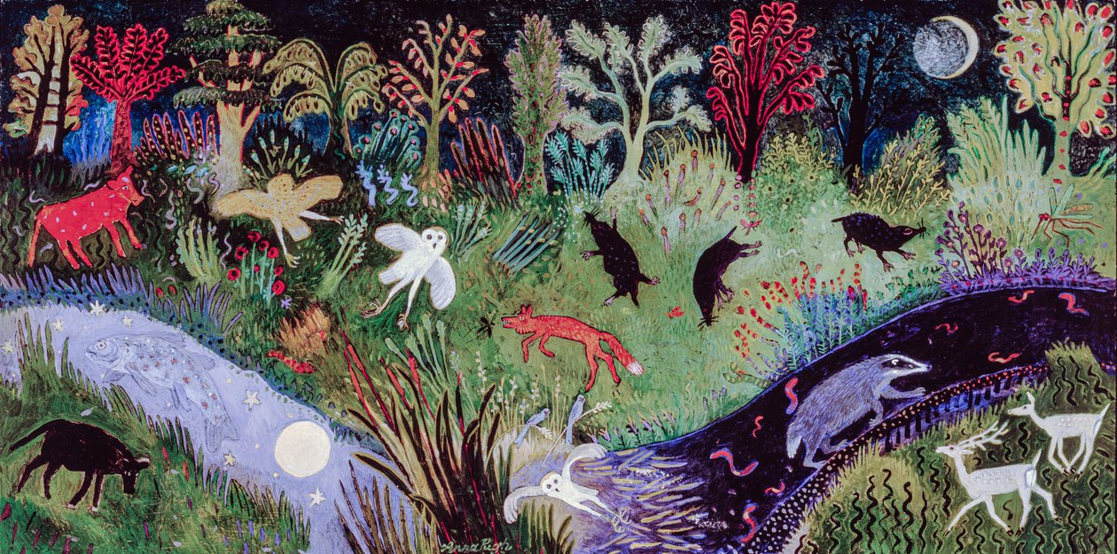 Az éjféli óra, 2002 (akril) alkotó: Anna Pugh
