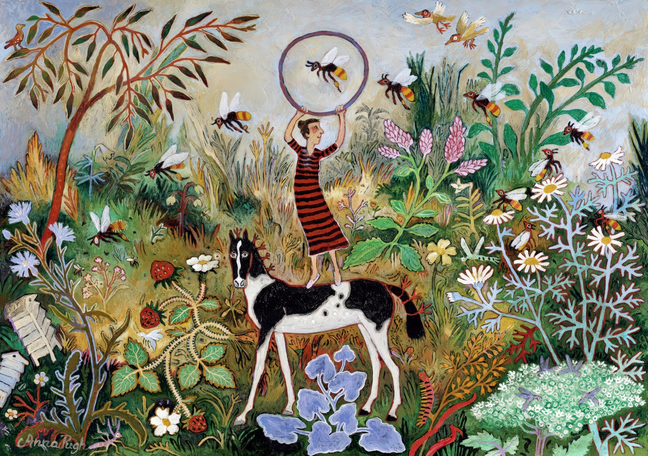 A méhek kiképzése, 2012 (akril) alkotó: Anna Pugh