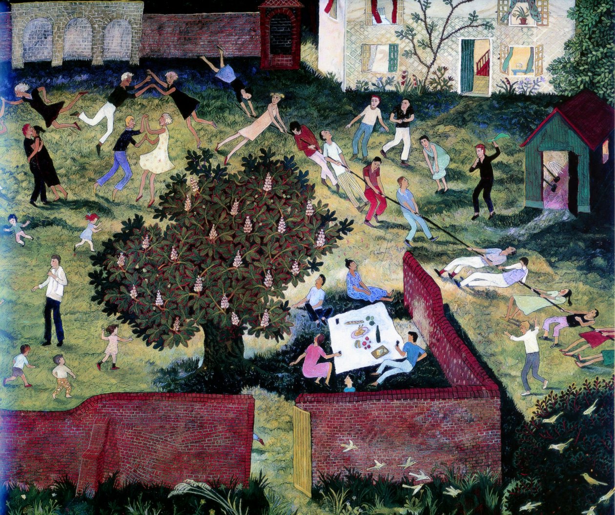 Tug of War, 2000 (akril) alkotó: Anna Pugh