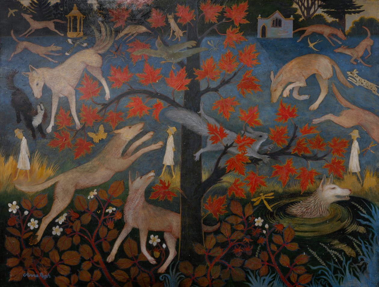 Kutyasétáltatás alkotó: Anna Pugh