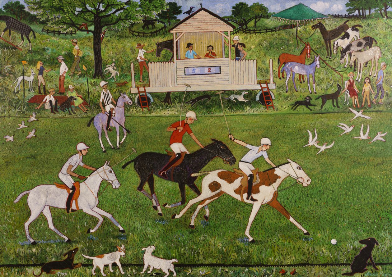 Kinek a labdája ez egyébként, 2018 (akril) alkotó: Anna Pugh