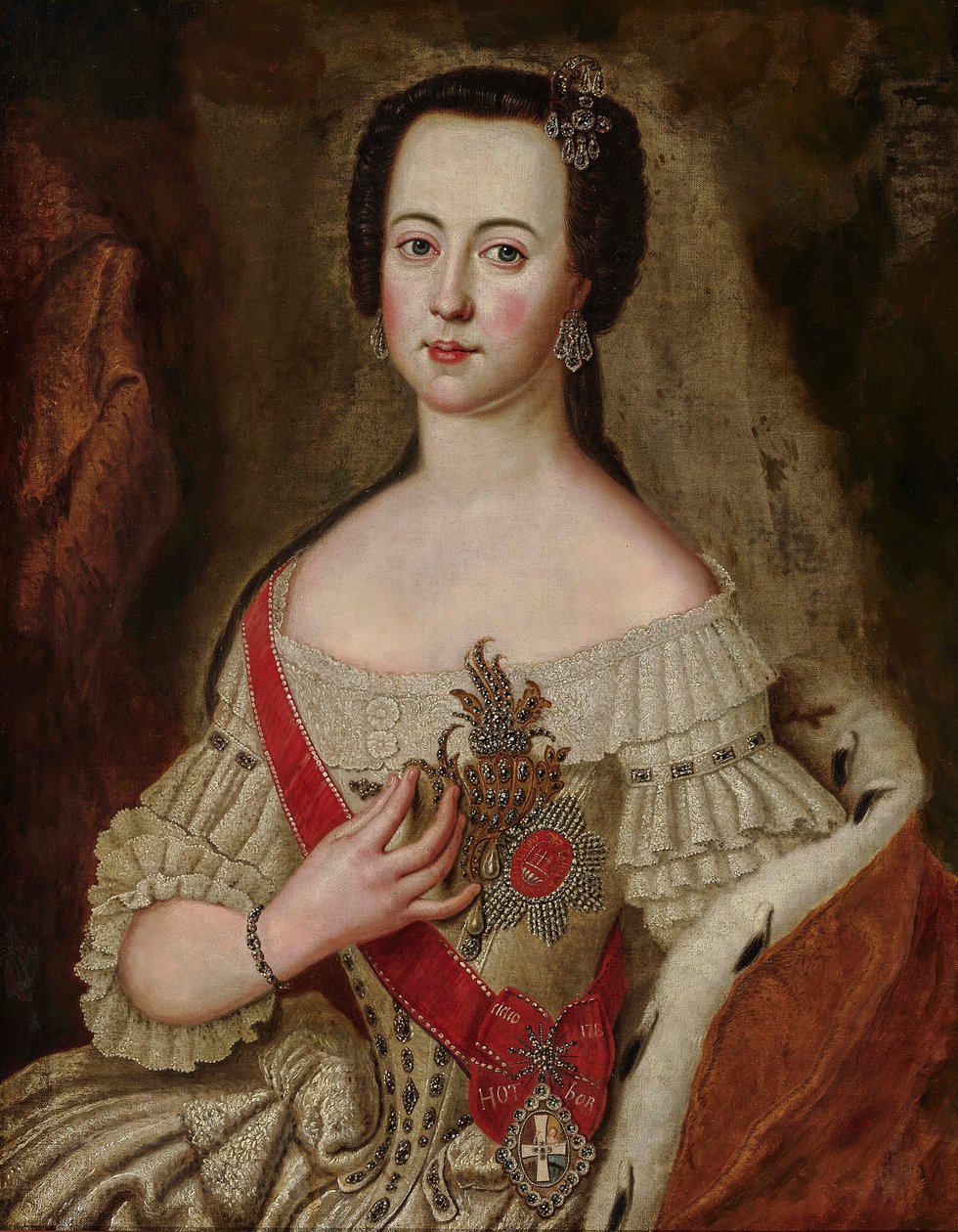 II. Katalin császárné portréja 1729-1796. alkotó: Anna Rosina Lisiewska