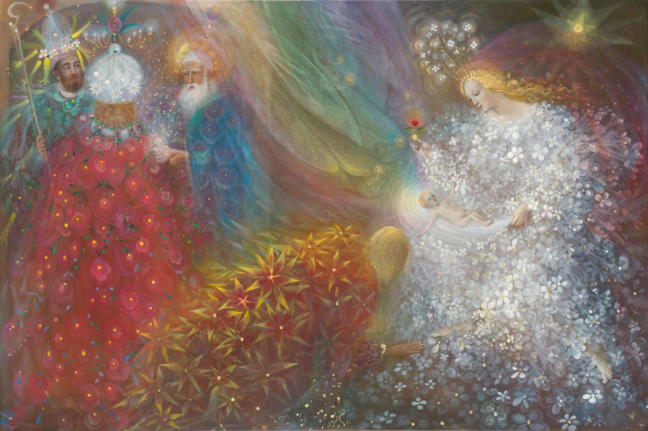 Gyermek születik, 2013 (olaj, belga vászon) alkotó: Annael Anelia Pavlova