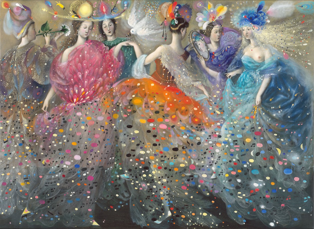 A múzsák tánca, 2009 (olaj, belga vászon) alkotó: Annael Anelia Pavlova