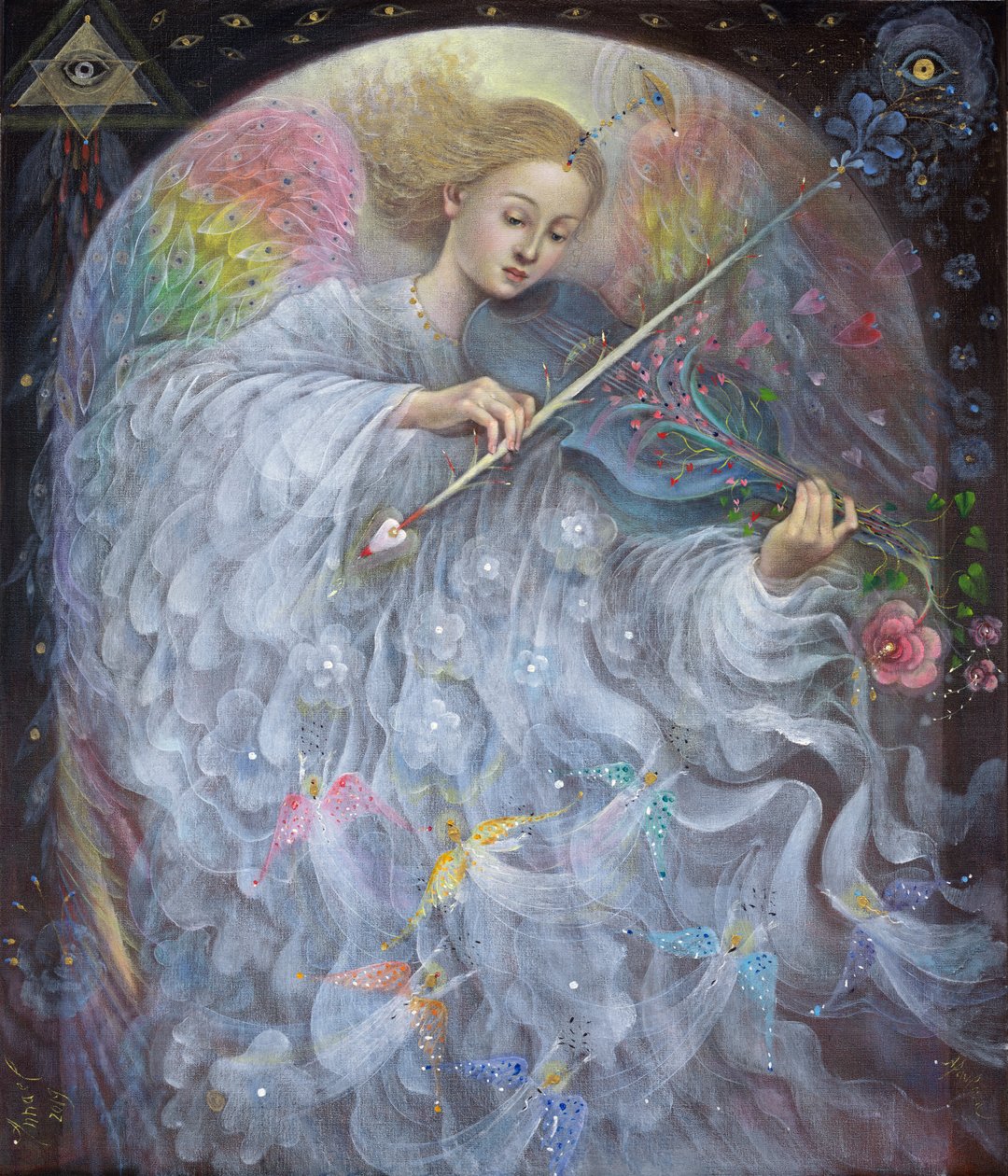 Őrangyal, 2019 (olaj, belga vászon) alkotó: Annael Anelia Pavlova