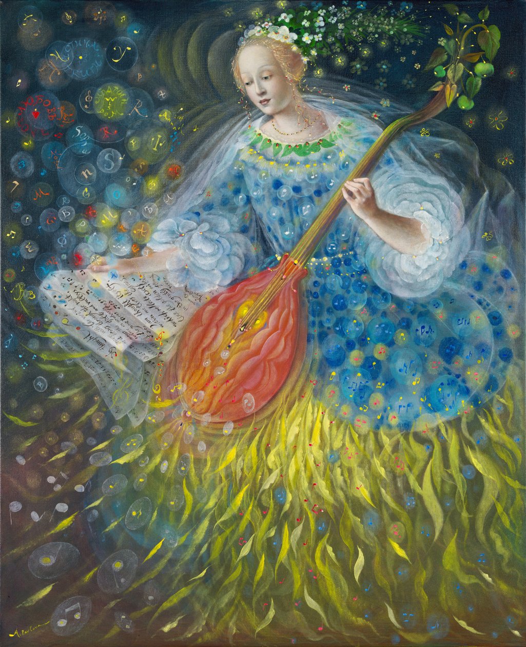 Poiesis-II: Tudomány, 2014 (olaj, belga vászon) alkotó: Annael Anelia Pavlova