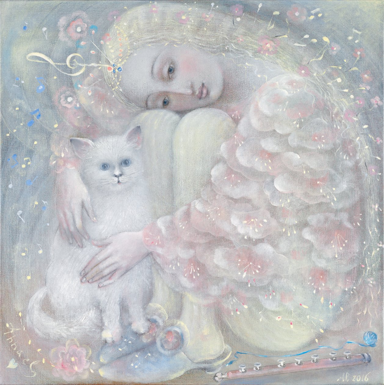 Gyengédség, 2016 (olaj, belga vászon) alkotó: Annael Anelia Pavlova