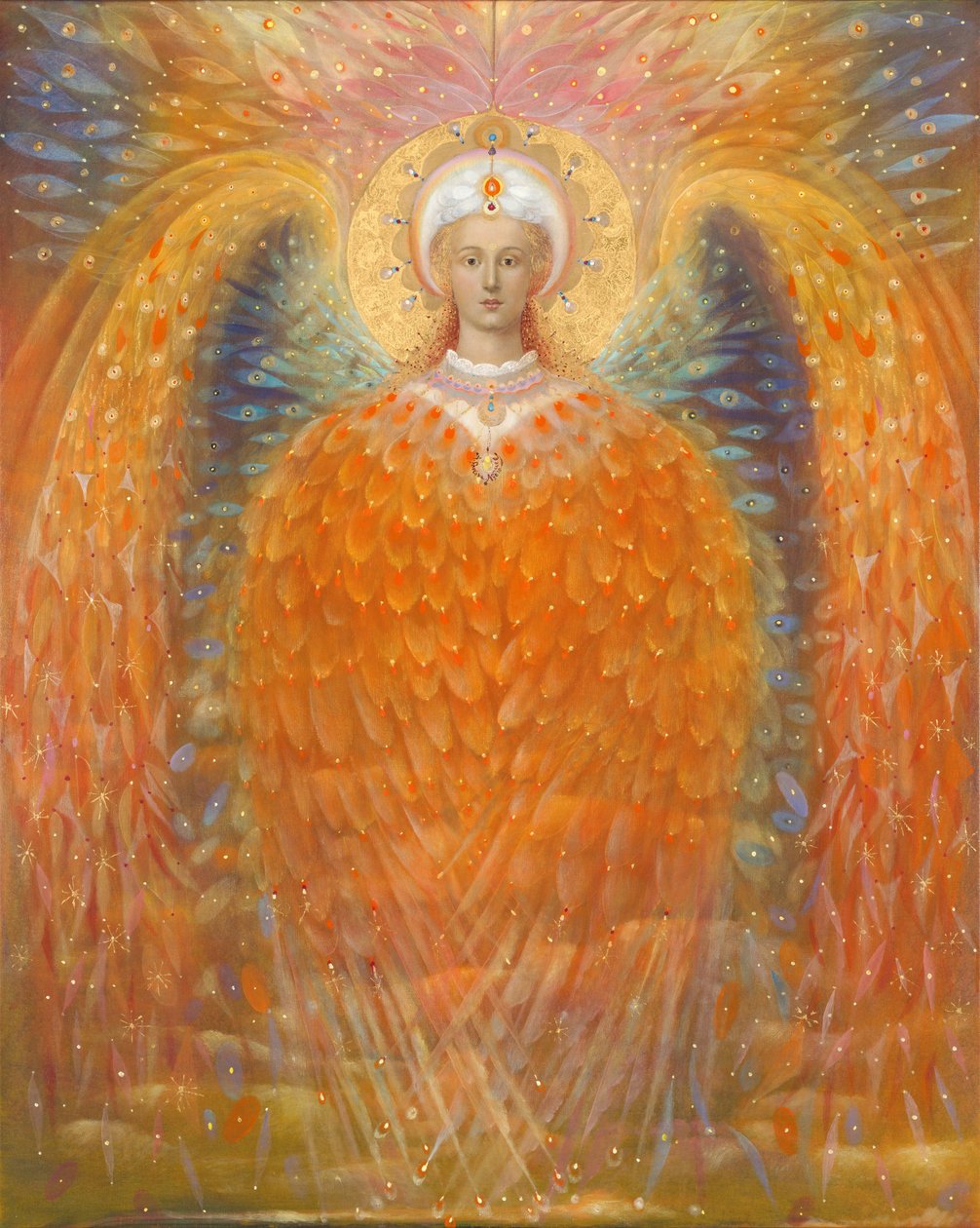 Az igazság angyala, 2010 (olaj és levélarany, belga vászon) alkotó: Annael Anelia Pavlova