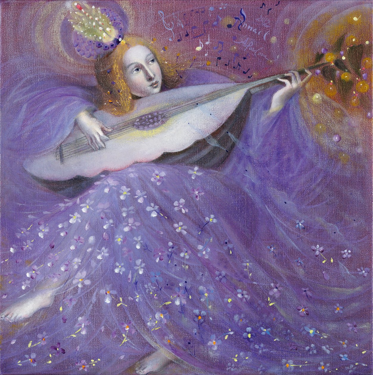 A lélek gyümölcsei II - S.L. Weiss zenéje után, 2012 (olaj, belga vászon) alkotó: Annael Anelia Pavlova