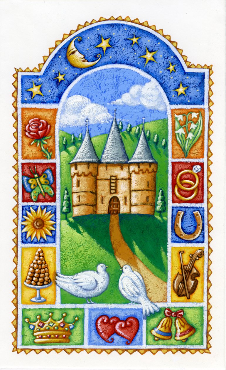 Chateau, 2016 (gouache) alkotó: Annalisa Morrocco
