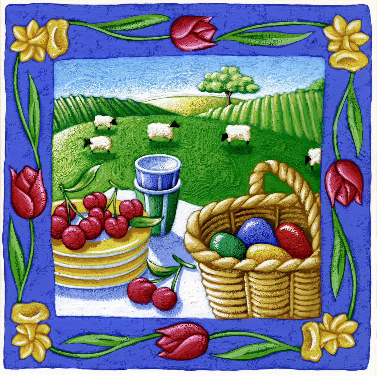 Négy évszak, tavasz, 2015 (gouache) alkotó: Annalisa Morrocco