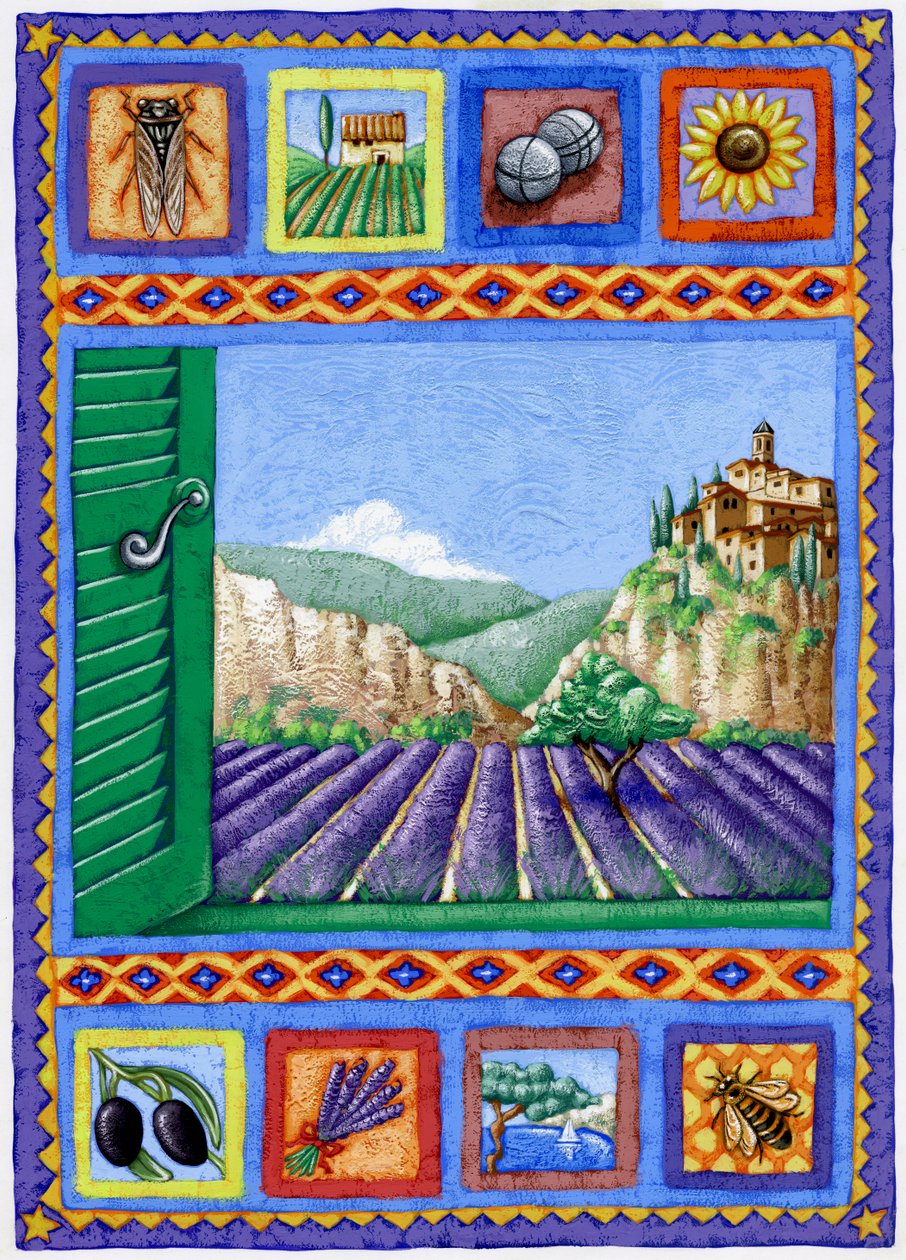 Provence, 2015 (gouache) alkotó: Annalisa Morrocco