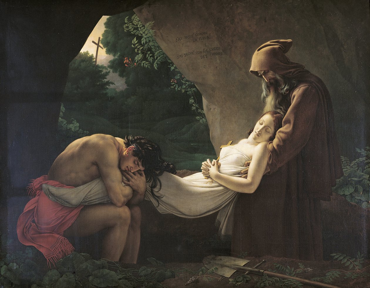 Atala sírja, 1808 alkotó: Anne Louis Girodet de Roucy Trioson