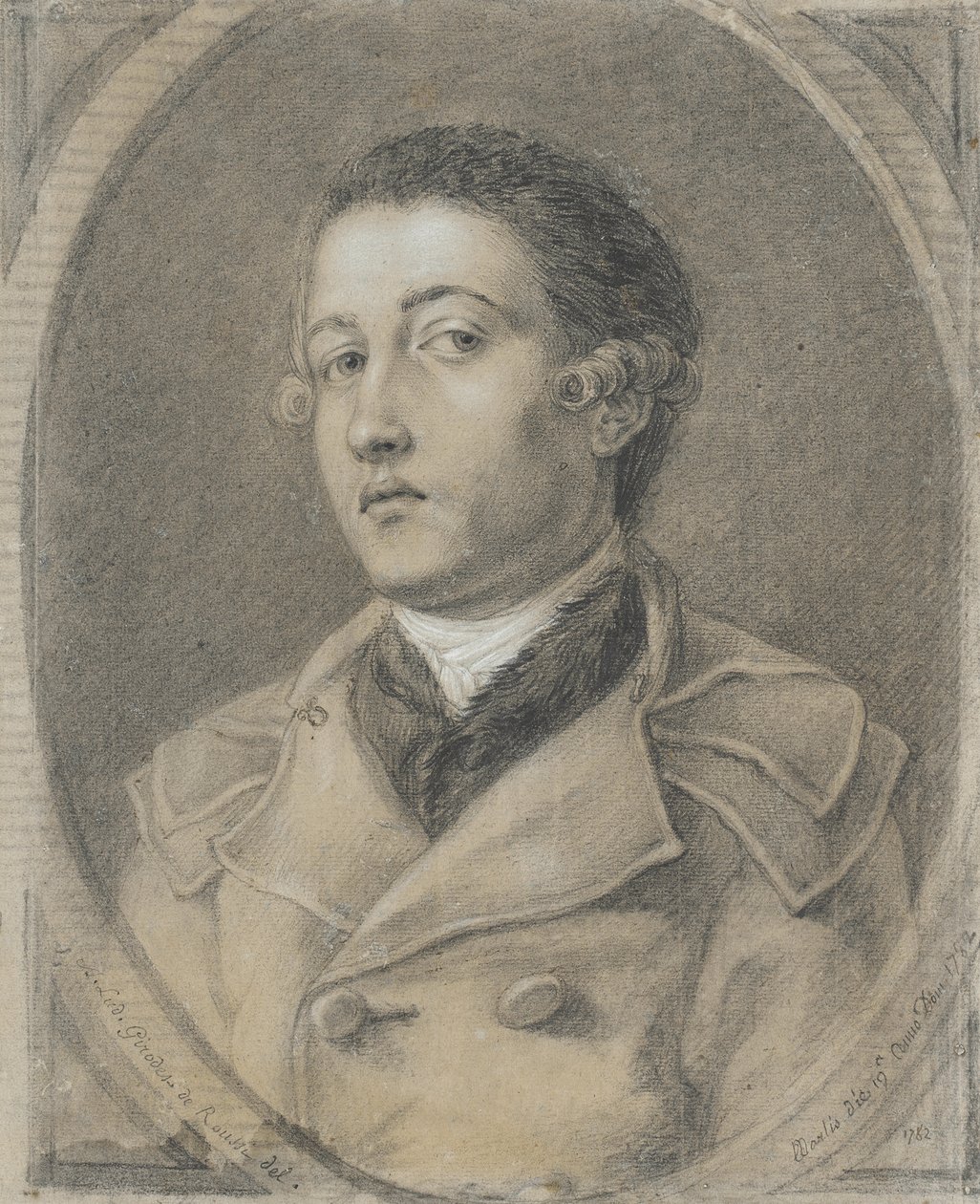 Fiatal férfi portréja alkotó: Anne-Louis Girodet de Roucy-Trioson
