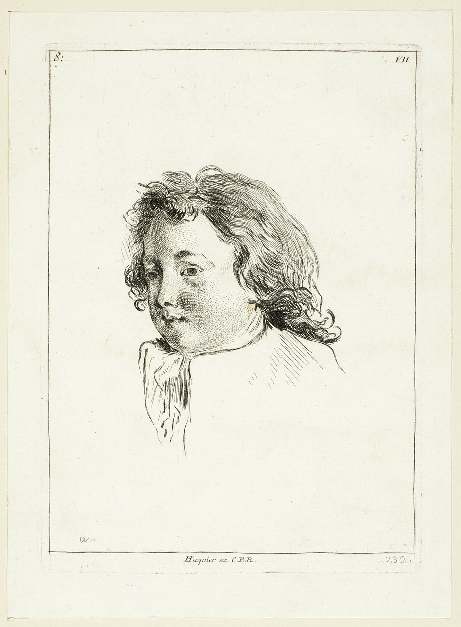 Fiú feje (jobbra fordítva) alkotó: Anne Claude Philippe Caylus