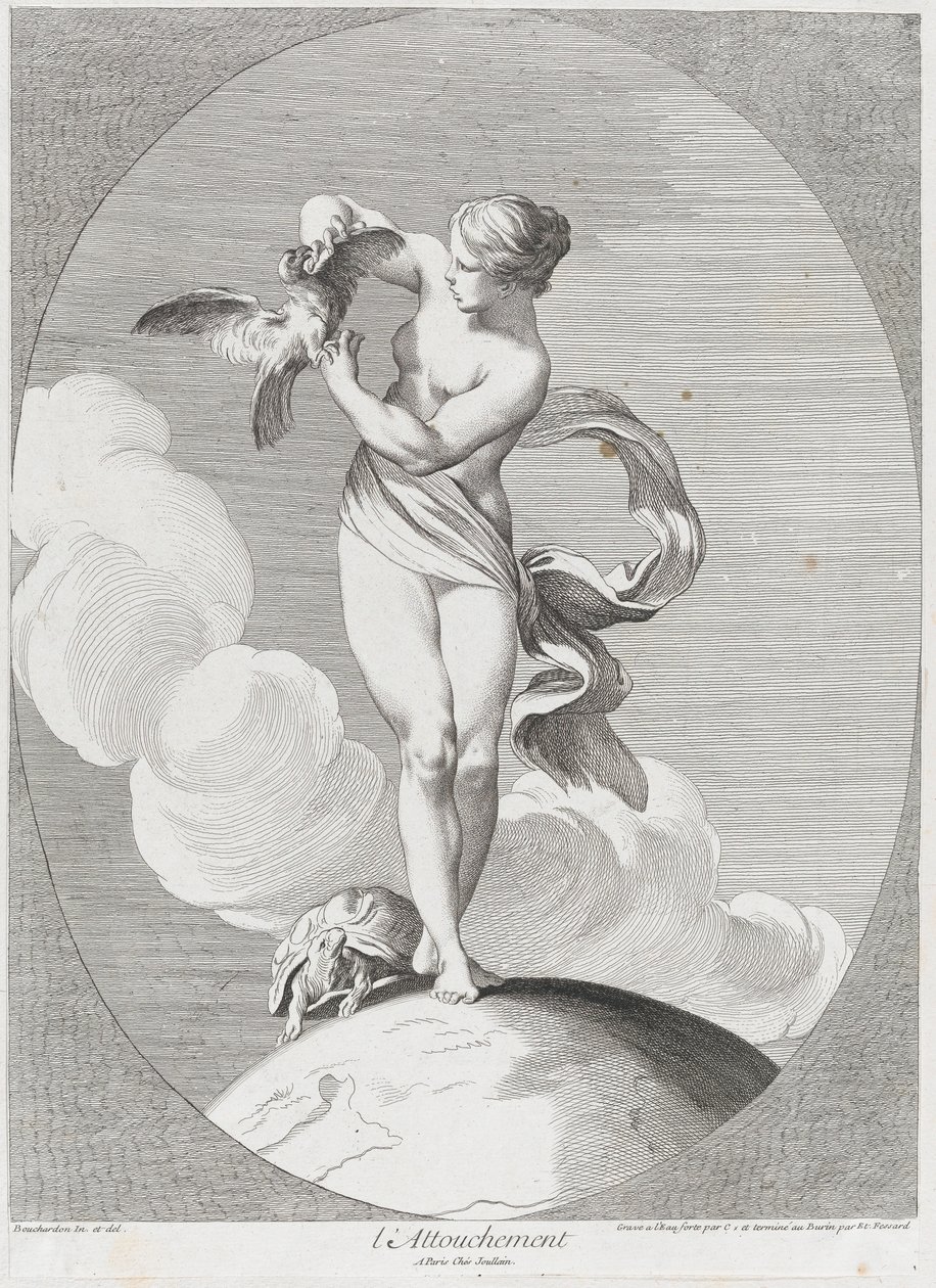 Érintés, 1730-65. Alkotók: Caylus, Anne-Claude-Philippe de, Etienne Fessard. alkotó: Anne Claude Philippe de Caylus, Etienne Fessard