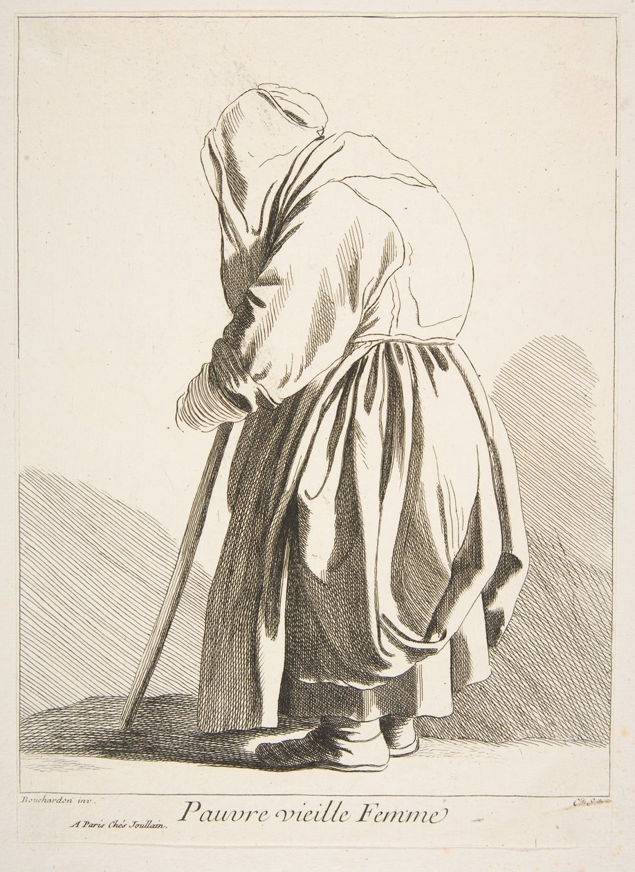 Szegény öregasszony, 1742. alkotó: Anne Claude Philippe de Caylus