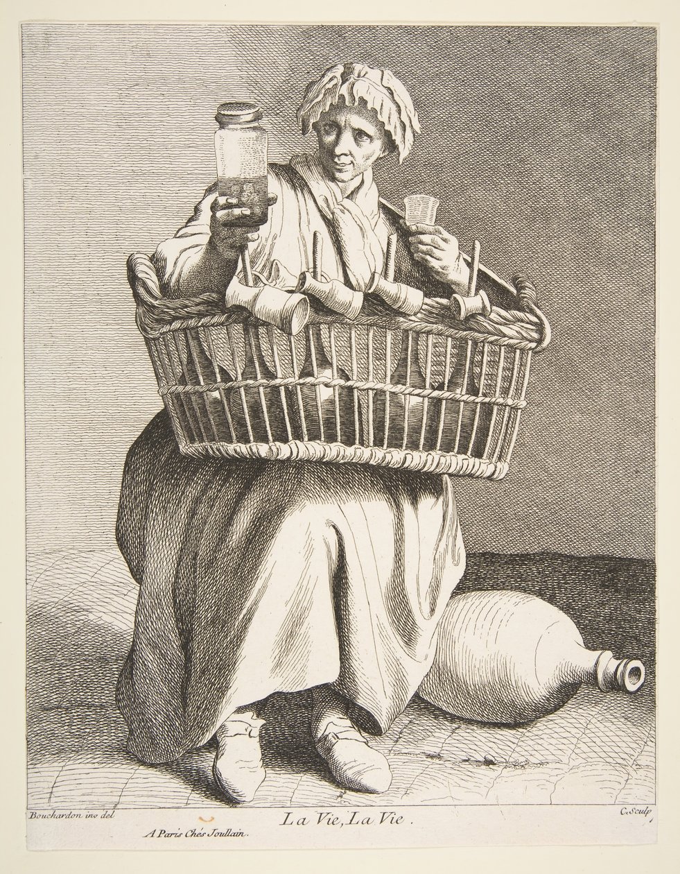Pálinkaárus, 1737. alkotó: Anne Claude Philippe de Caylus