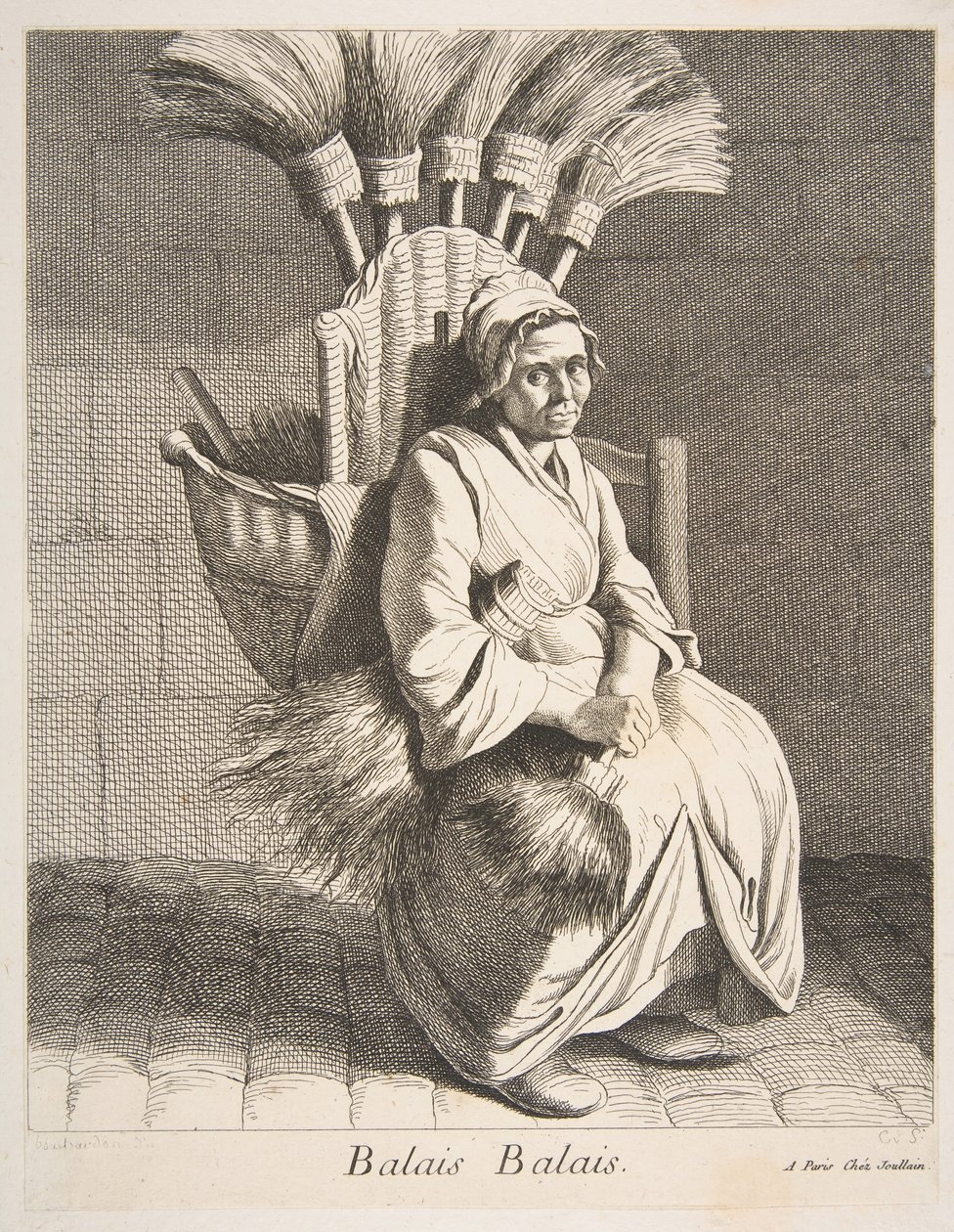 Broom Peddler, 1737. alkotó: Anne Claude Philippe de Caylus