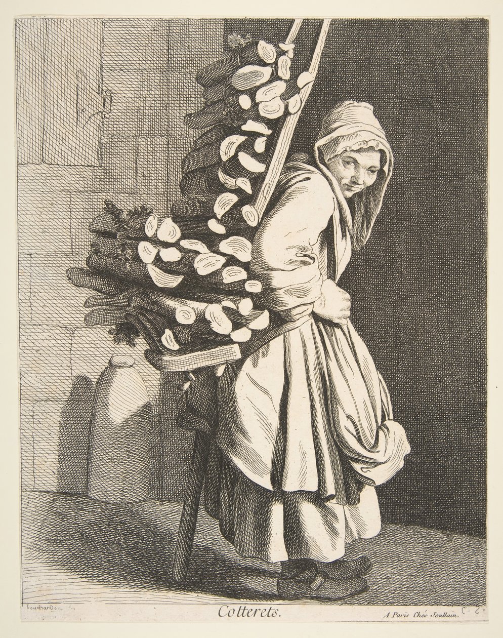 Csomagolt tűzifa eladó, 1746. alkotó: Anne Claude Philippe de Caylus