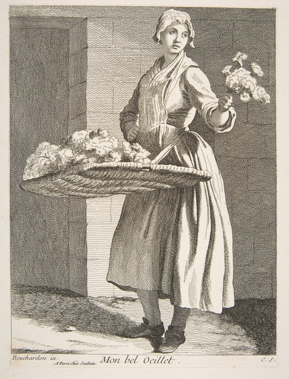 Virágárus, 1738. alkotó: Anne Claude Philippe de Caylus