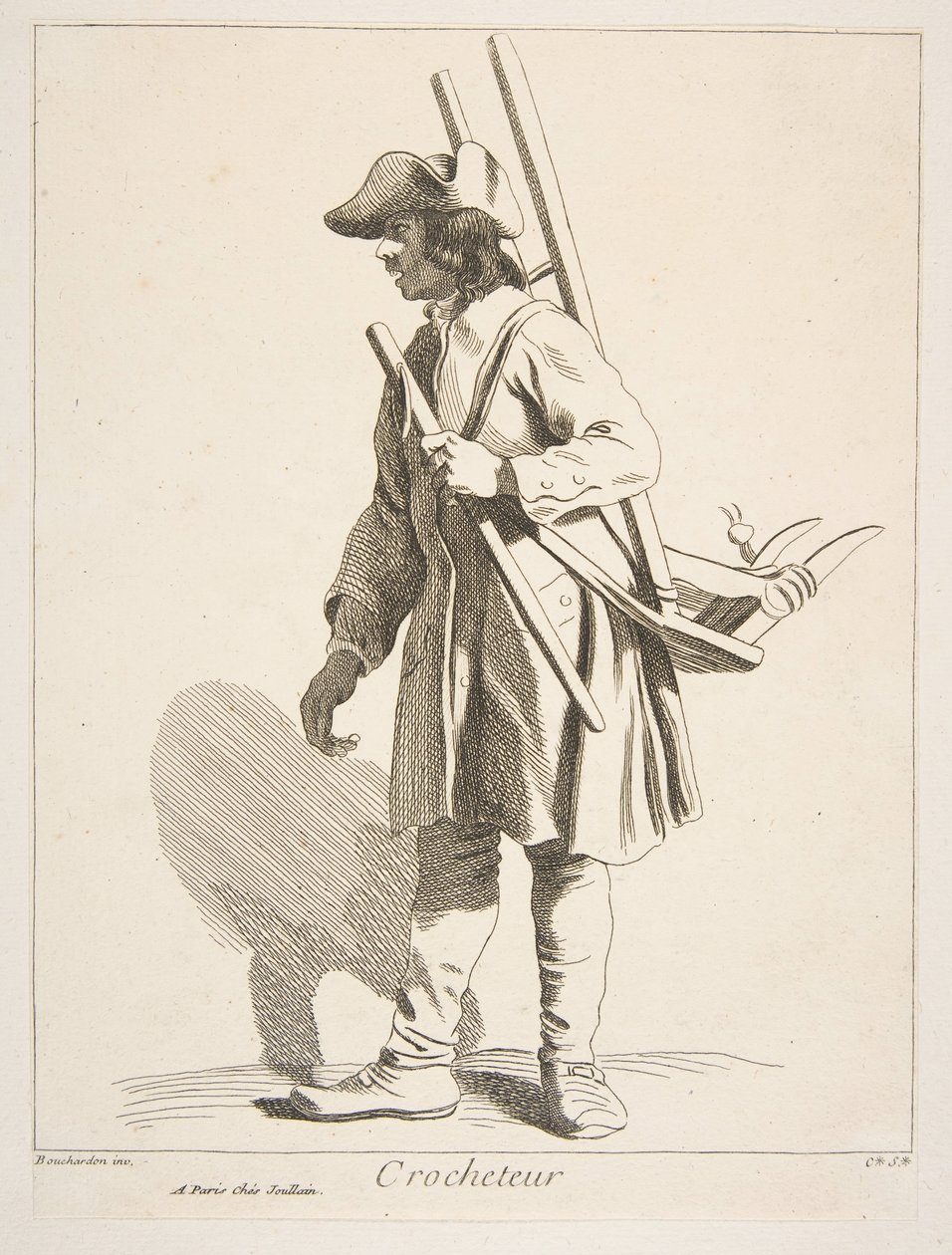 Hardver Peddler, 1746. alkotó: Anne Claude Philippe de Caylus