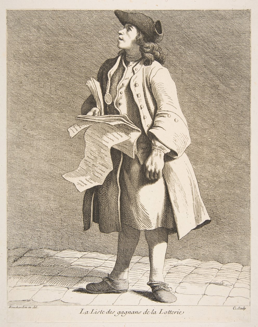 A lottónyertesek felolvasása, 1746. alkotó: Anne Claude Philippe de Caylus