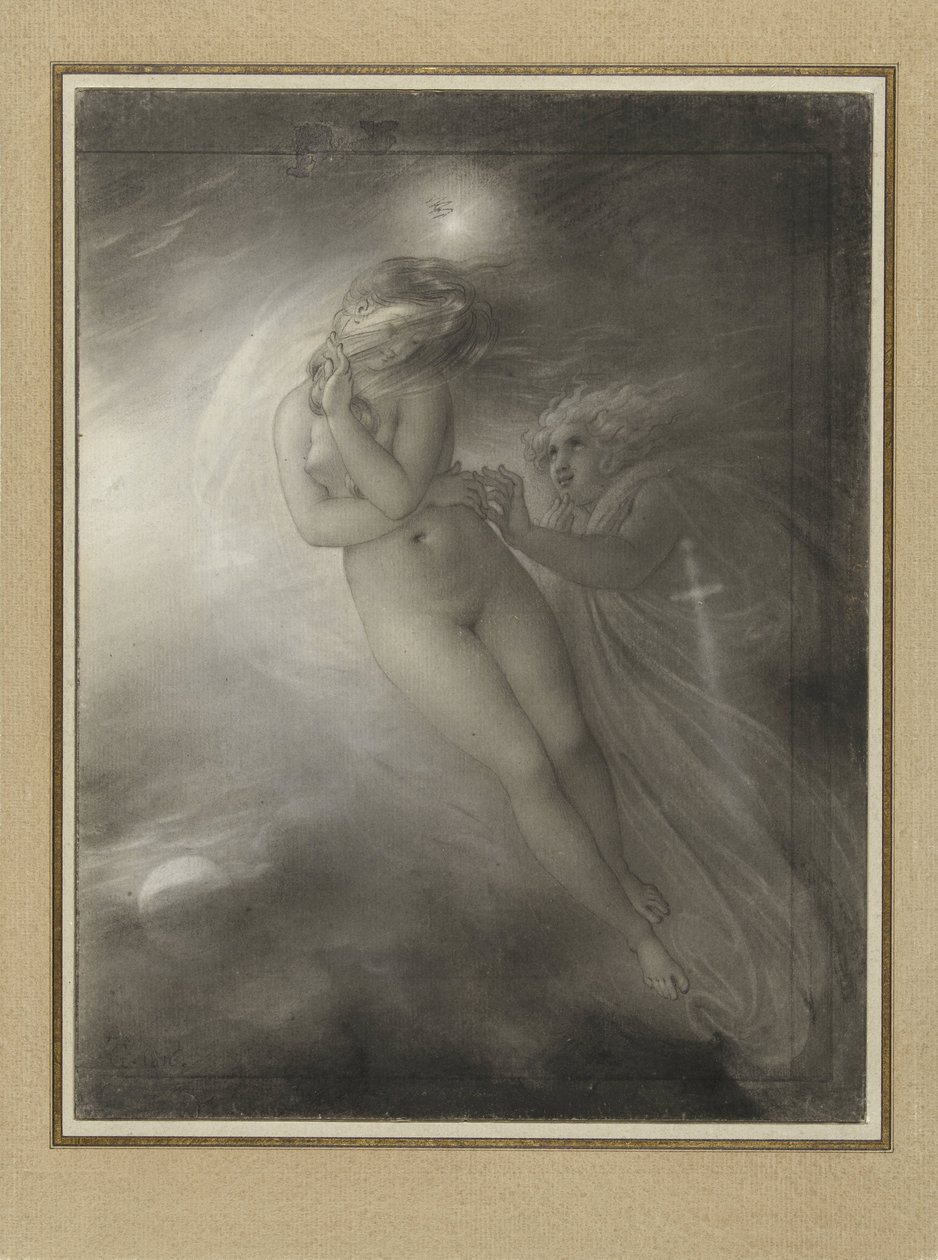 Malvina és Oscar szellemei alkotó: Anne Louis Girodet Trioson