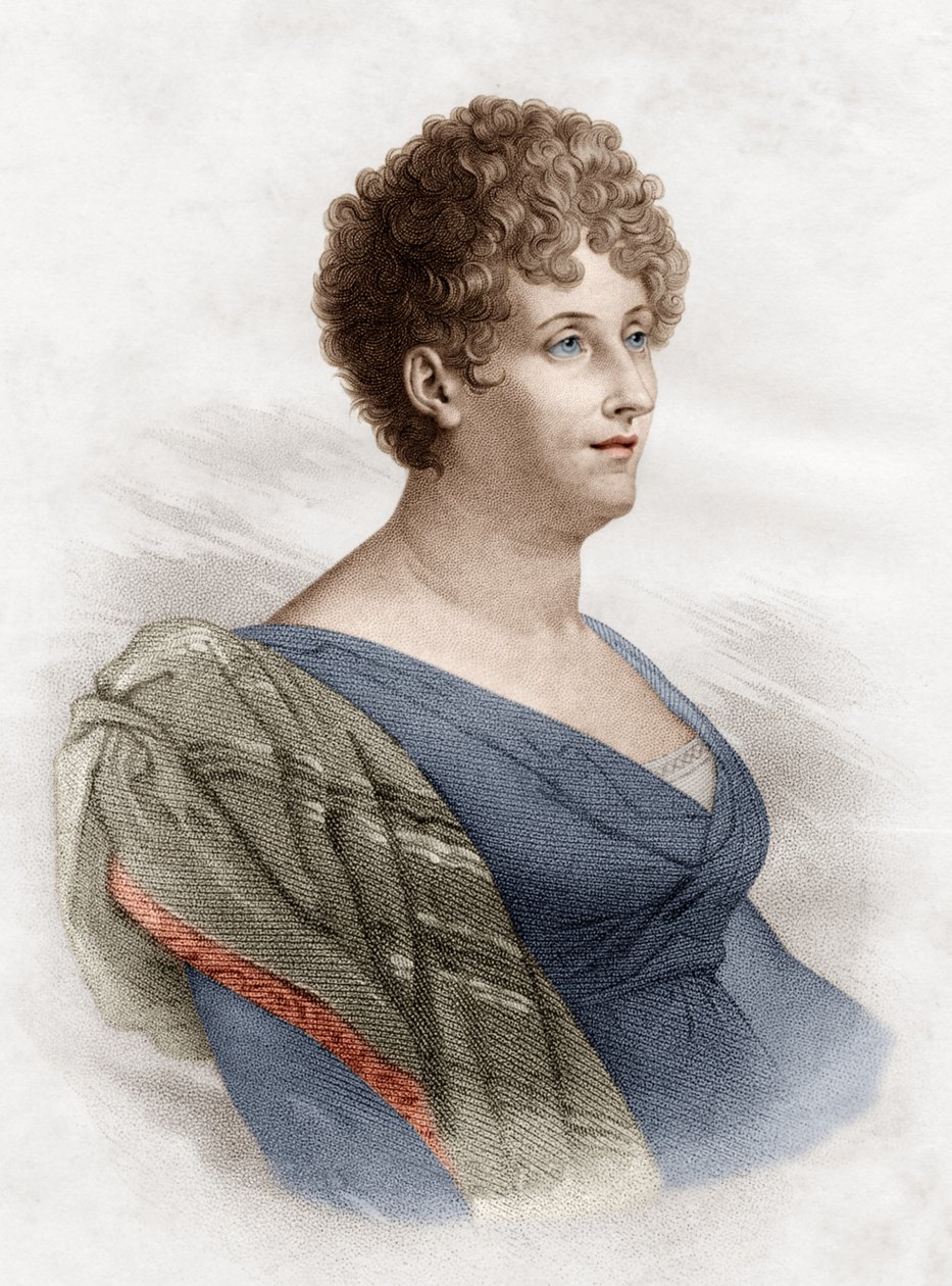Constance de Salm, más néven Constance Pipenet, irodalmárnő alkotó: Anne Louis Girodet de Roucy Trioson
