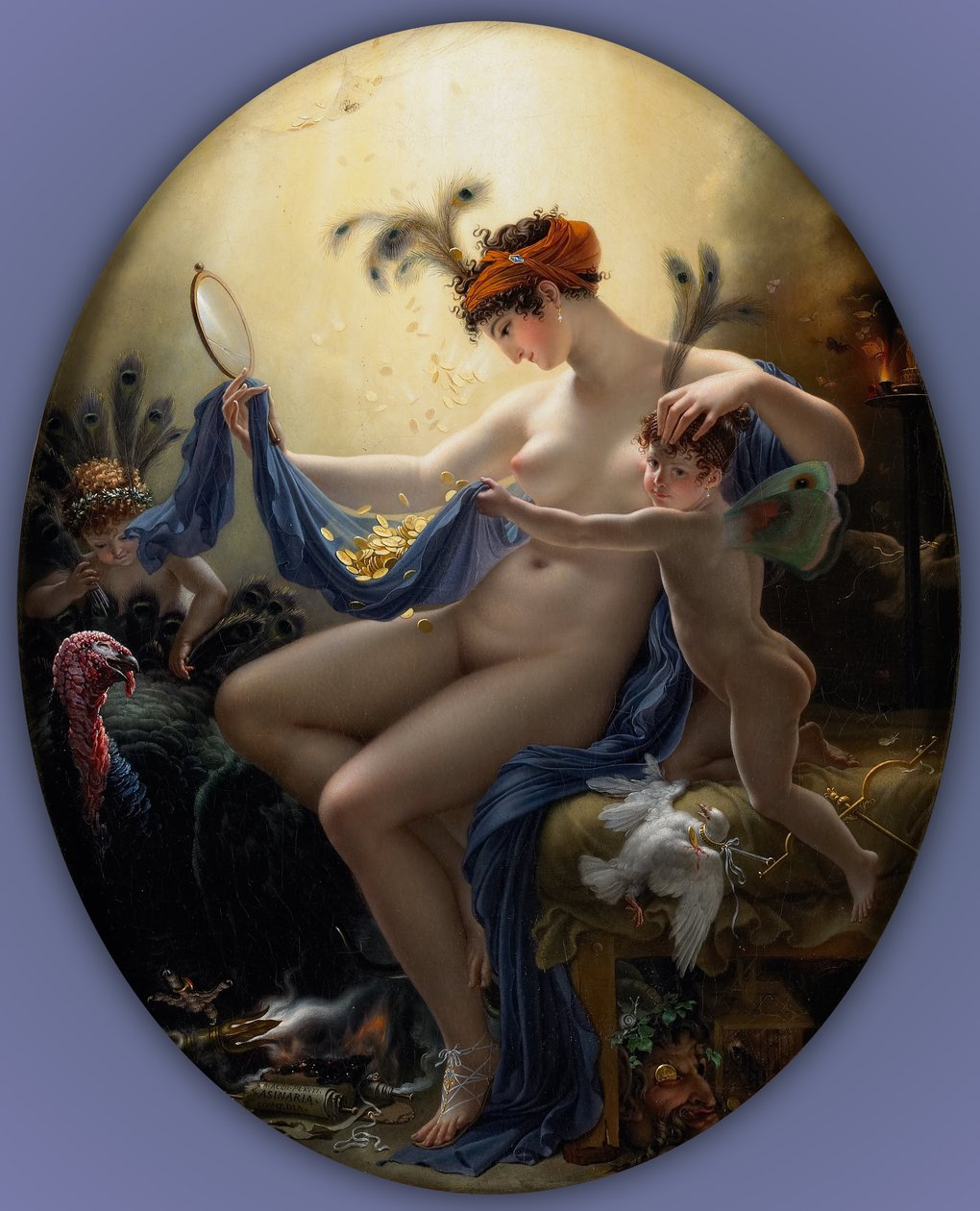 Miss Lange portréja, mint Danae alkotó: Anne Louis Girodet de Roucy Trioson